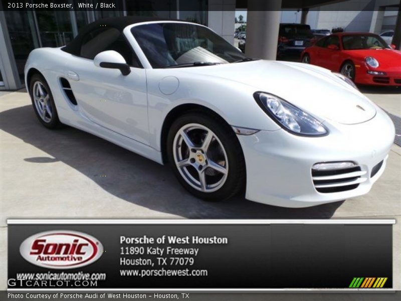 White / Black 2013 Porsche Boxster