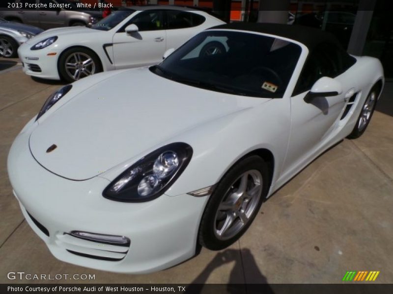 White / Black 2013 Porsche Boxster