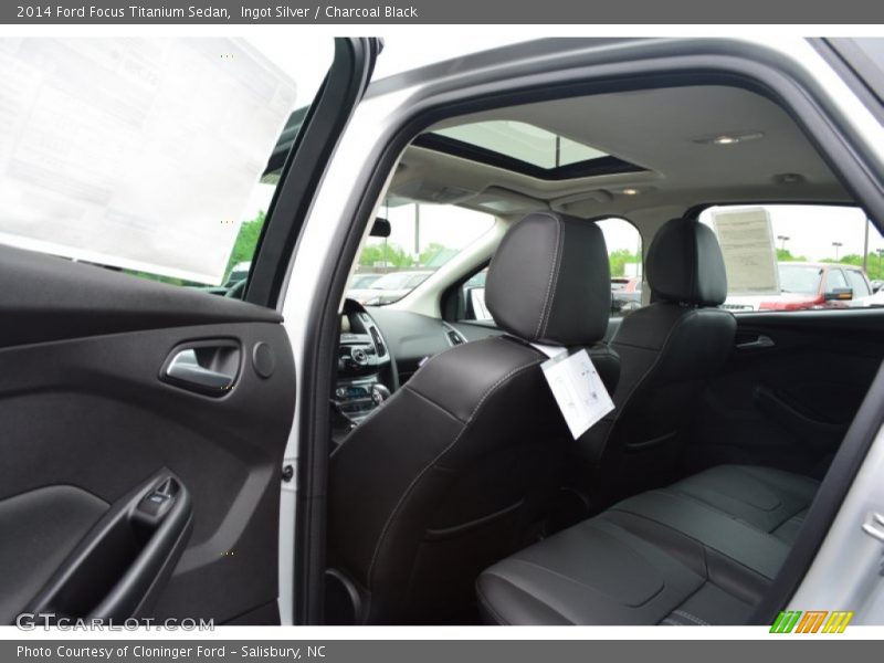 Ingot Silver / Charcoal Black 2014 Ford Focus Titanium Sedan