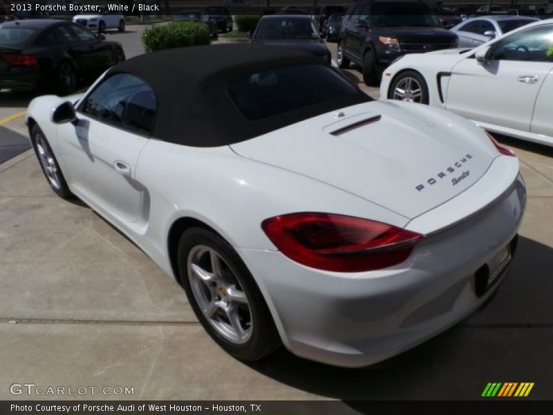 White / Black 2013 Porsche Boxster