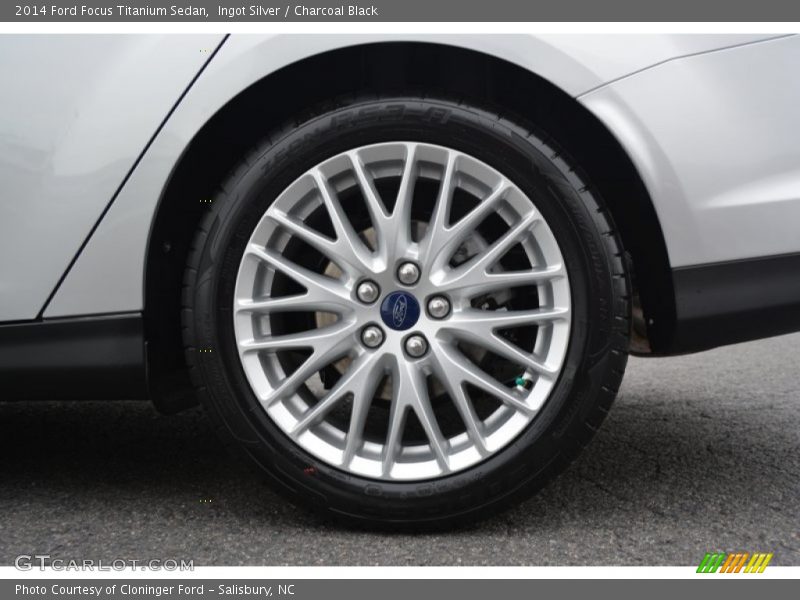 Ingot Silver / Charcoal Black 2014 Ford Focus Titanium Sedan