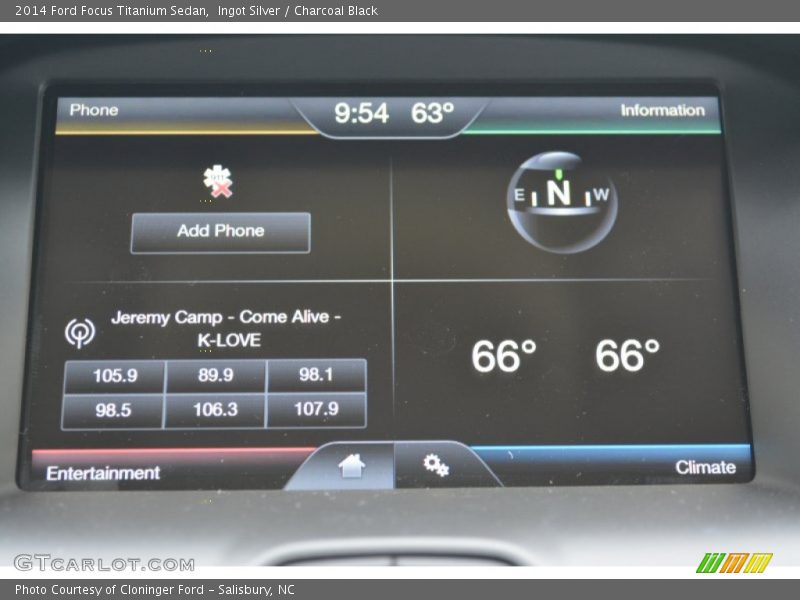 Ingot Silver / Charcoal Black 2014 Ford Focus Titanium Sedan