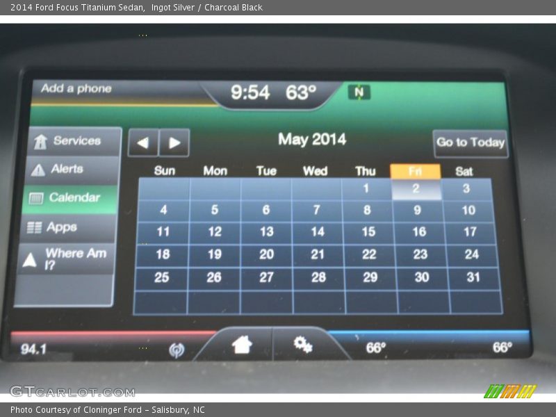 Ingot Silver / Charcoal Black 2014 Ford Focus Titanium Sedan