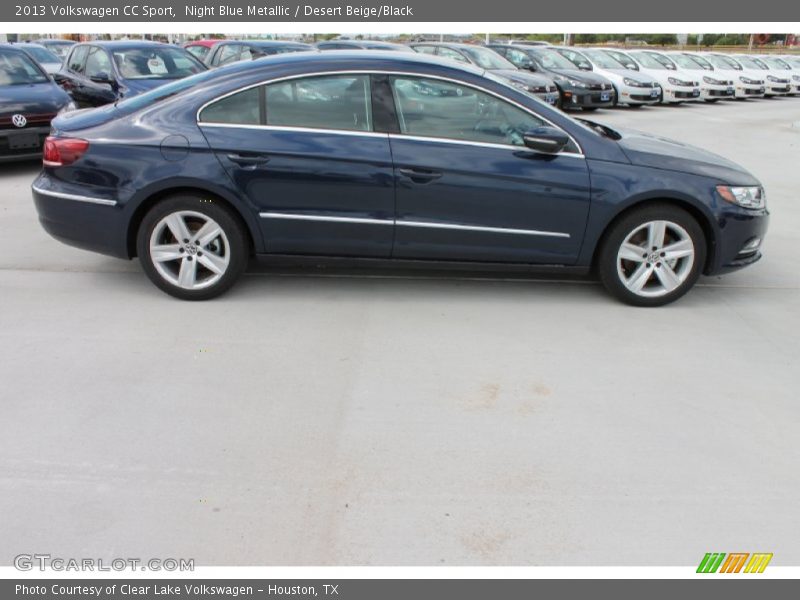 Night Blue Metallic / Desert Beige/Black 2013 Volkswagen CC Sport