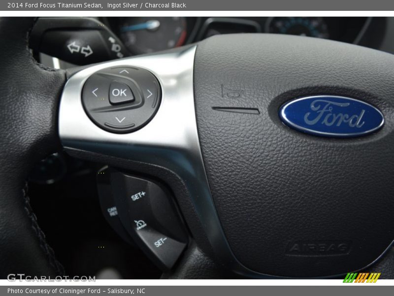 Ingot Silver / Charcoal Black 2014 Ford Focus Titanium Sedan