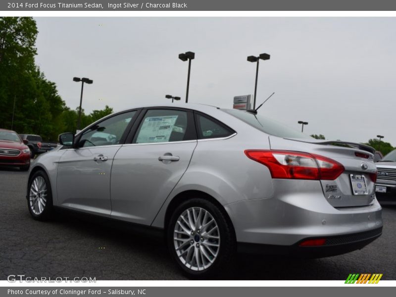 Ingot Silver / Charcoal Black 2014 Ford Focus Titanium Sedan
