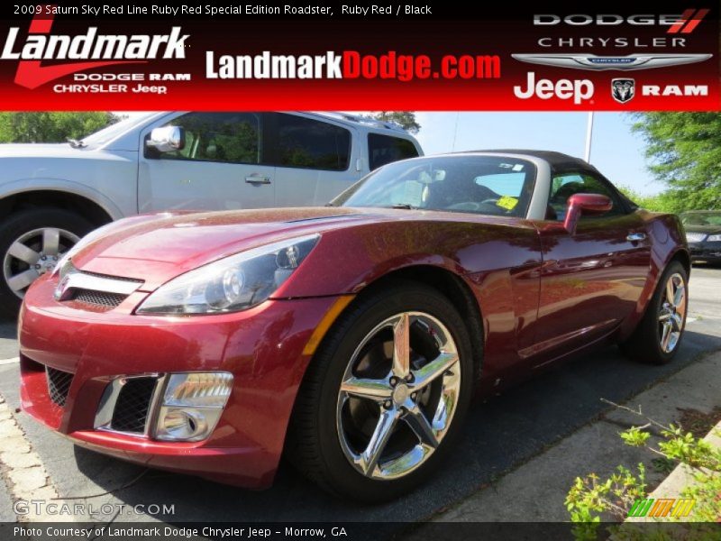 Ruby Red / Black 2009 Saturn Sky Red Line Ruby Red Special Edition Roadster