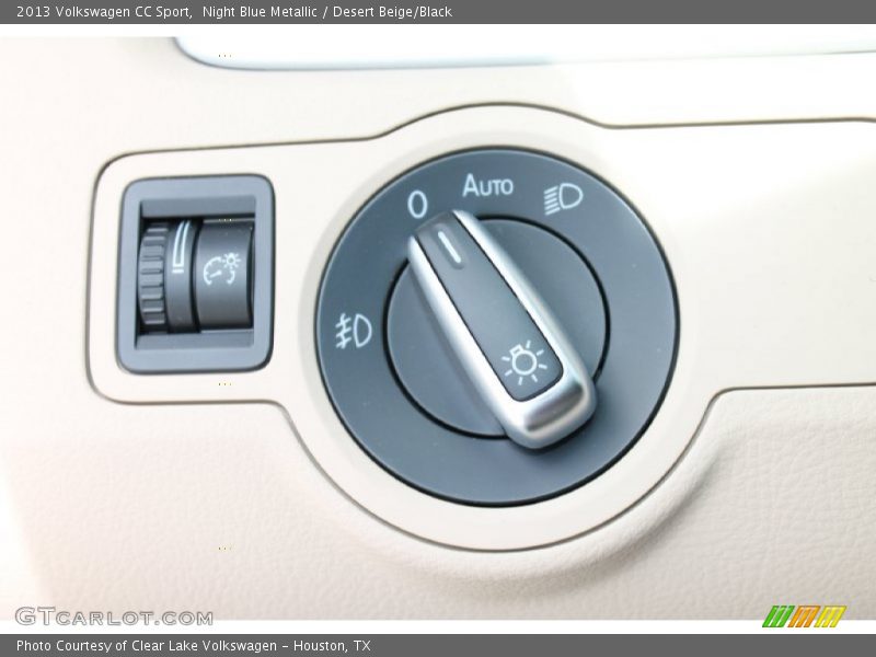 Night Blue Metallic / Desert Beige/Black 2013 Volkswagen CC Sport