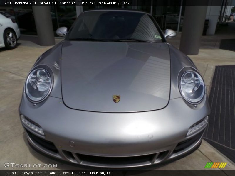 Platinum Silver Metallic / Black 2011 Porsche 911 Carrera GTS Cabriolet
