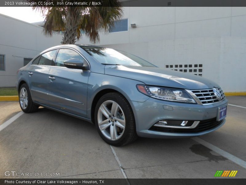 Iron Gray Metallic / Black 2013 Volkswagen CC Sport