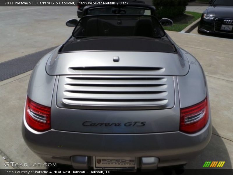 Platinum Silver Metallic / Black 2011 Porsche 911 Carrera GTS Cabriolet
