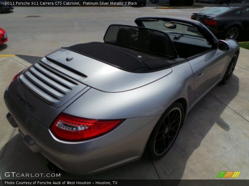 Platinum Silver Metallic / Black 2011 Porsche 911 Carrera GTS Cabriolet