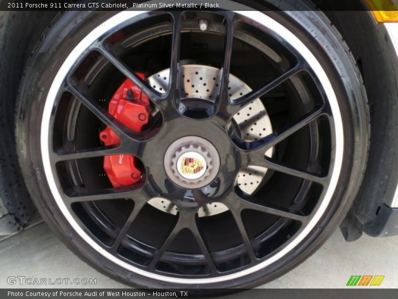 Platinum Silver Metallic / Black 2011 Porsche 911 Carrera GTS Cabriolet