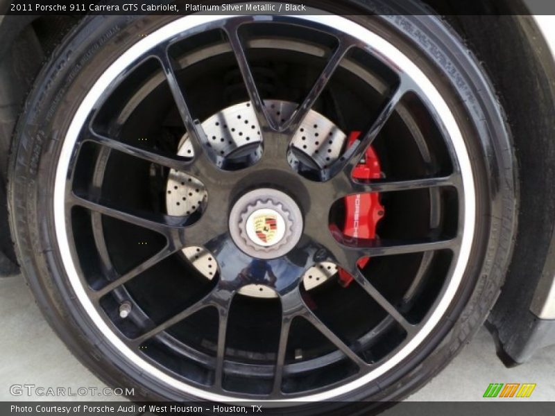 Platinum Silver Metallic / Black 2011 Porsche 911 Carrera GTS Cabriolet