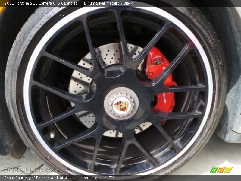 Platinum Silver Metallic / Black 2011 Porsche 911 Carrera GTS Cabriolet