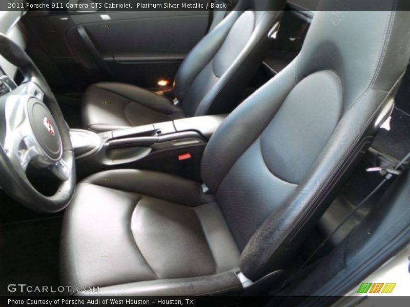 Platinum Silver Metallic / Black 2011 Porsche 911 Carrera GTS Cabriolet