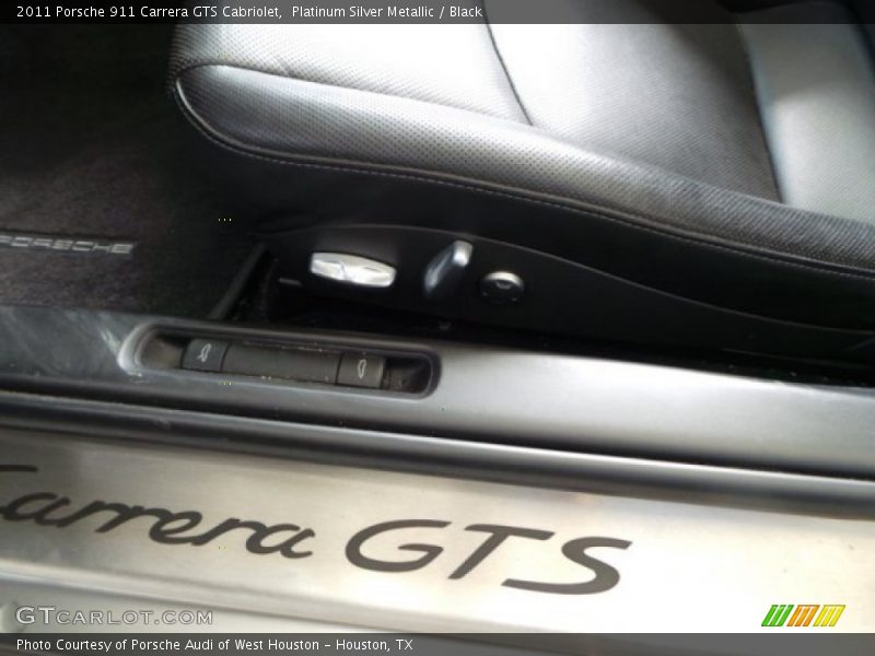 Platinum Silver Metallic / Black 2011 Porsche 911 Carrera GTS Cabriolet