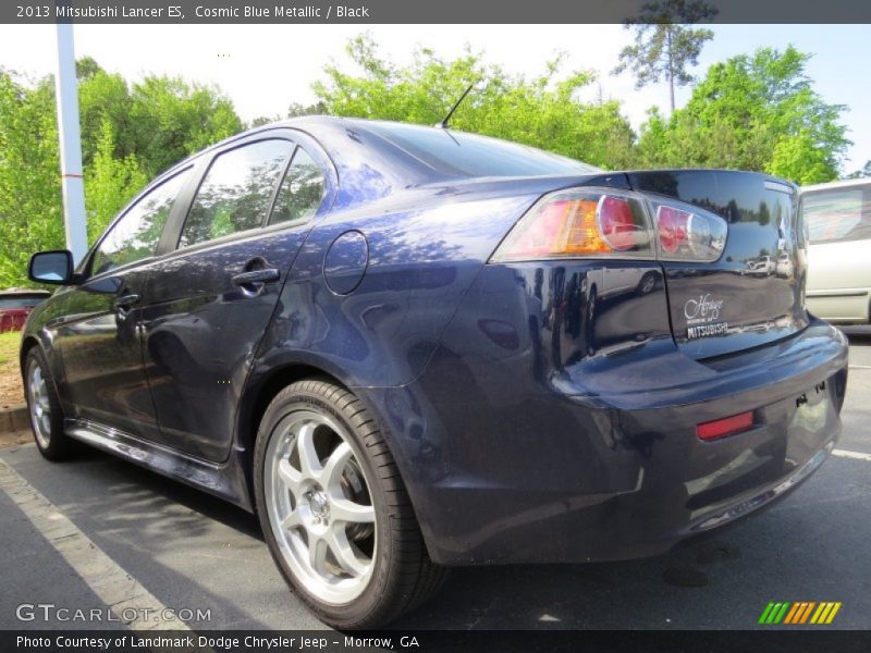 Cosmic Blue Metallic / Black 2013 Mitsubishi Lancer ES