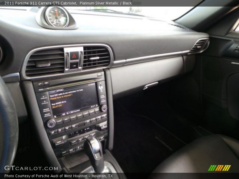 Platinum Silver Metallic / Black 2011 Porsche 911 Carrera GTS Cabriolet