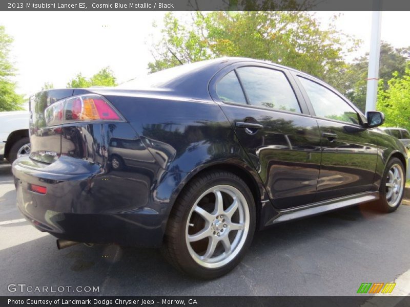 Cosmic Blue Metallic / Black 2013 Mitsubishi Lancer ES