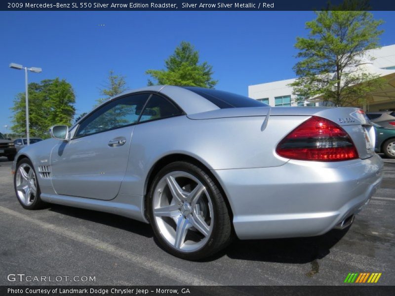 Silver Arrow Silver Metallic / Red 2009 Mercedes-Benz SL 550 Silver Arrow Edition Roadster