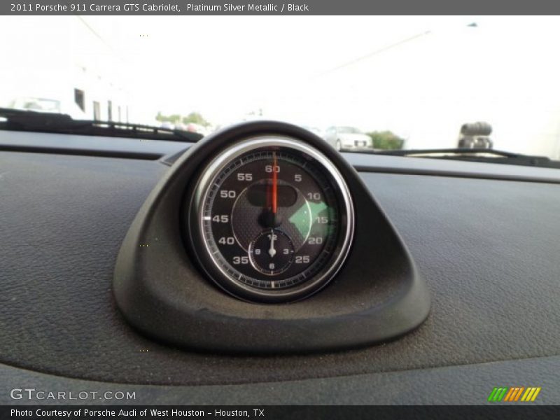 Platinum Silver Metallic / Black 2011 Porsche 911 Carrera GTS Cabriolet