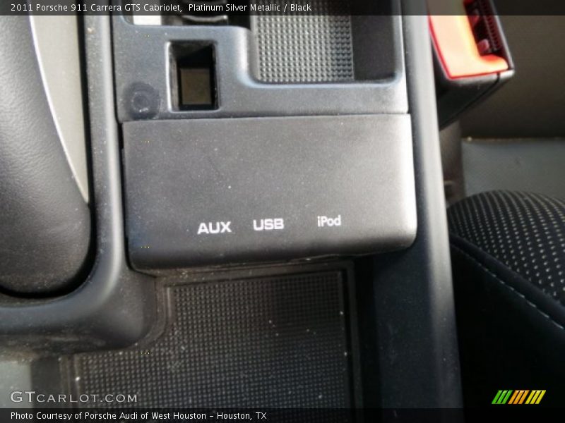 Platinum Silver Metallic / Black 2011 Porsche 911 Carrera GTS Cabriolet