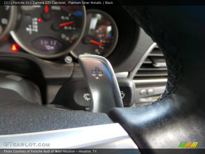 Platinum Silver Metallic / Black 2011 Porsche 911 Carrera GTS Cabriolet