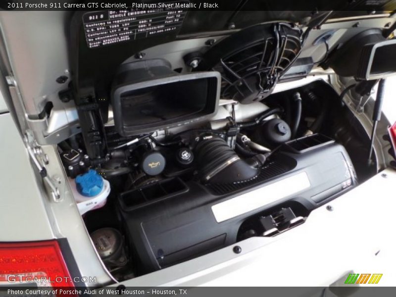 Platinum Silver Metallic / Black 2011 Porsche 911 Carrera GTS Cabriolet