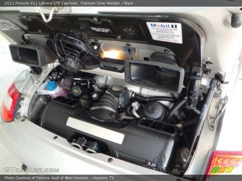 Platinum Silver Metallic / Black 2011 Porsche 911 Carrera GTS Cabriolet