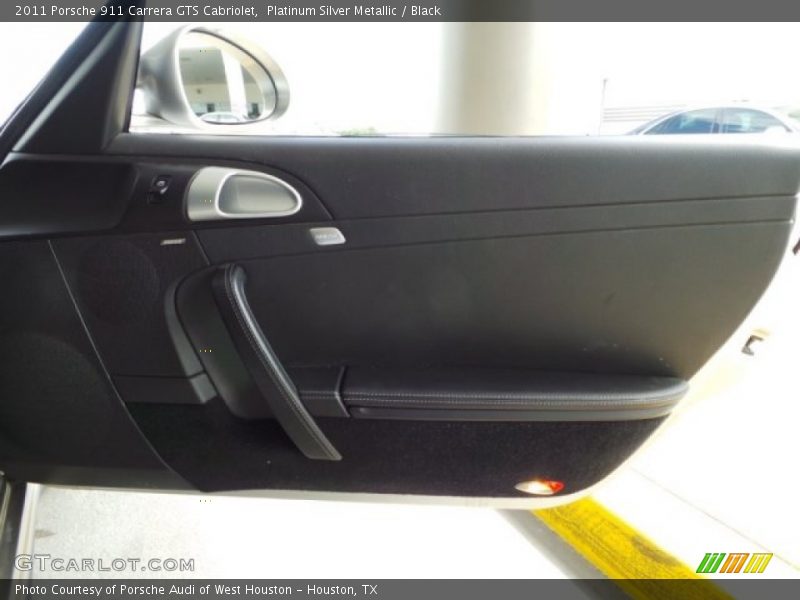 Platinum Silver Metallic / Black 2011 Porsche 911 Carrera GTS Cabriolet