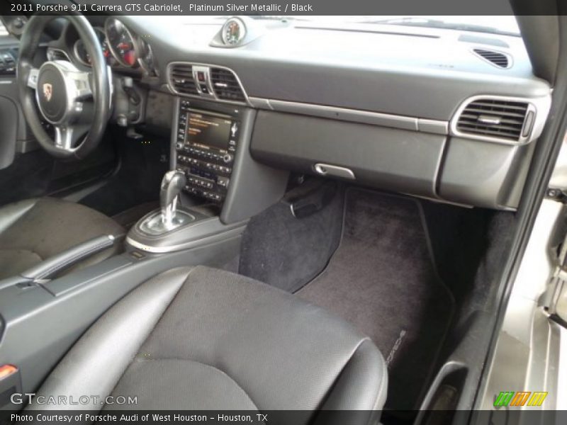 Platinum Silver Metallic / Black 2011 Porsche 911 Carrera GTS Cabriolet