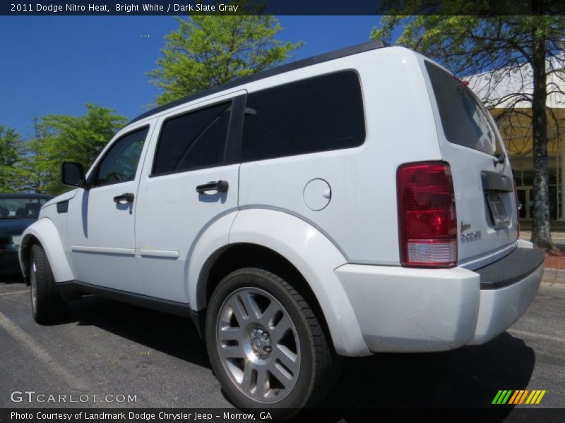 Bright White / Dark Slate Gray 2011 Dodge Nitro Heat