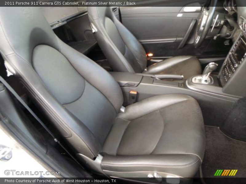 Platinum Silver Metallic / Black 2011 Porsche 911 Carrera GTS Cabriolet