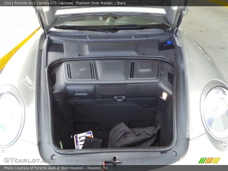 Platinum Silver Metallic / Black 2011 Porsche 911 Carrera GTS Cabriolet