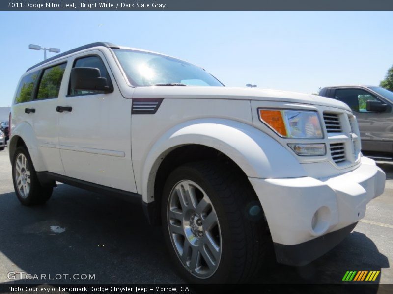 Bright White / Dark Slate Gray 2011 Dodge Nitro Heat