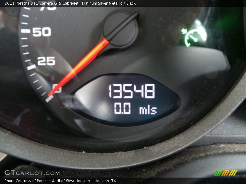 Platinum Silver Metallic / Black 2011 Porsche 911 Carrera GTS Cabriolet