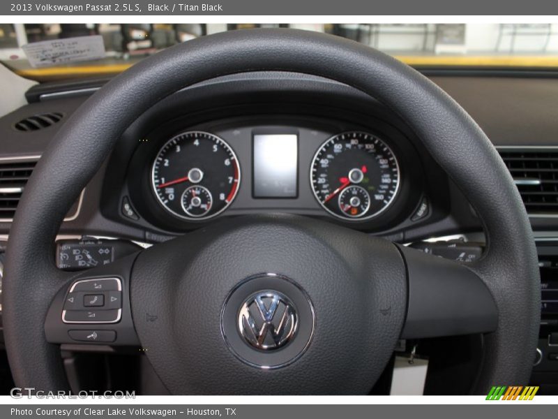 Black / Titan Black 2013 Volkswagen Passat 2.5L S