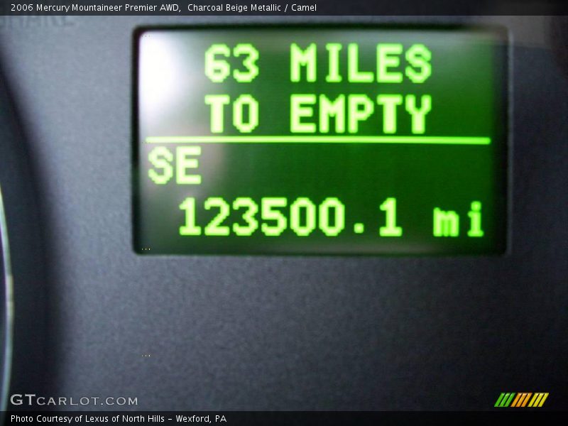 Charcoal Beige Metallic / Camel 2006 Mercury Mountaineer Premier AWD