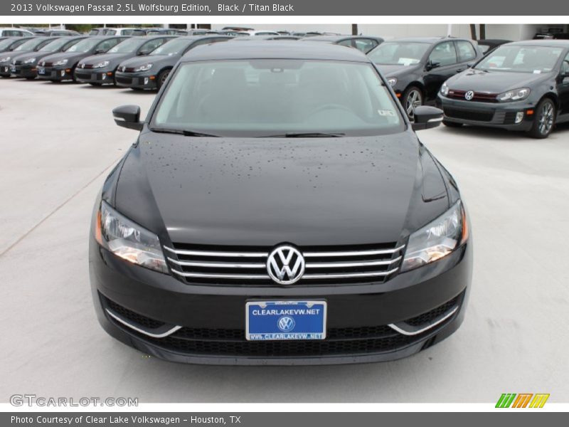 Black / Titan Black 2013 Volkswagen Passat 2.5L Wolfsburg Edition