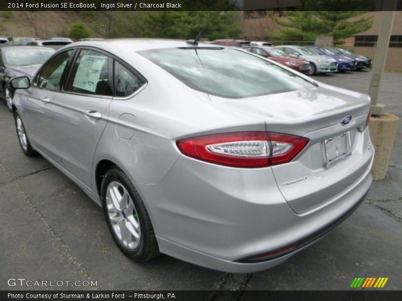 Ingot Silver / Charcoal Black 2014 Ford Fusion SE EcoBoost