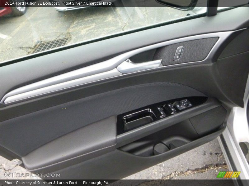 Ingot Silver / Charcoal Black 2014 Ford Fusion SE EcoBoost
