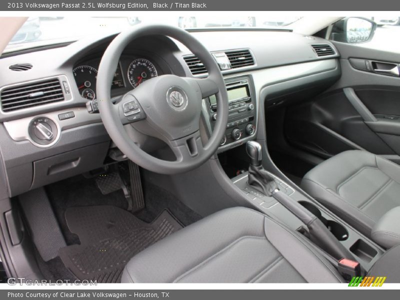 Black / Titan Black 2013 Volkswagen Passat 2.5L Wolfsburg Edition