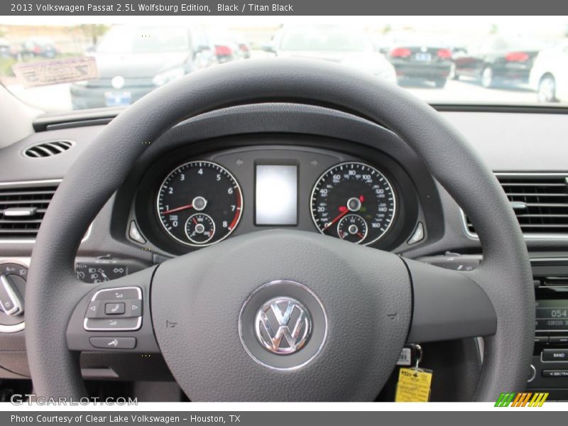Black / Titan Black 2013 Volkswagen Passat 2.5L Wolfsburg Edition
