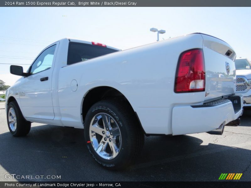 Bright White / Black/Diesel Gray 2014 Ram 1500 Express Regular Cab