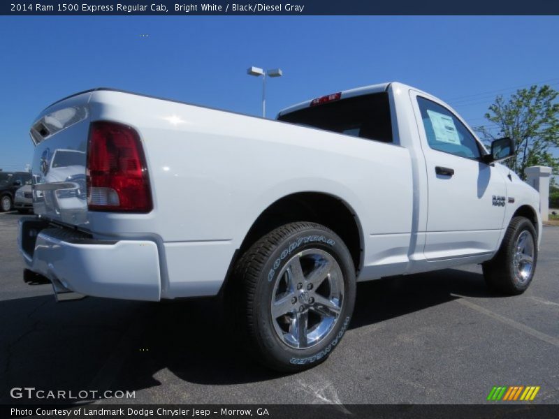 Bright White / Black/Diesel Gray 2014 Ram 1500 Express Regular Cab