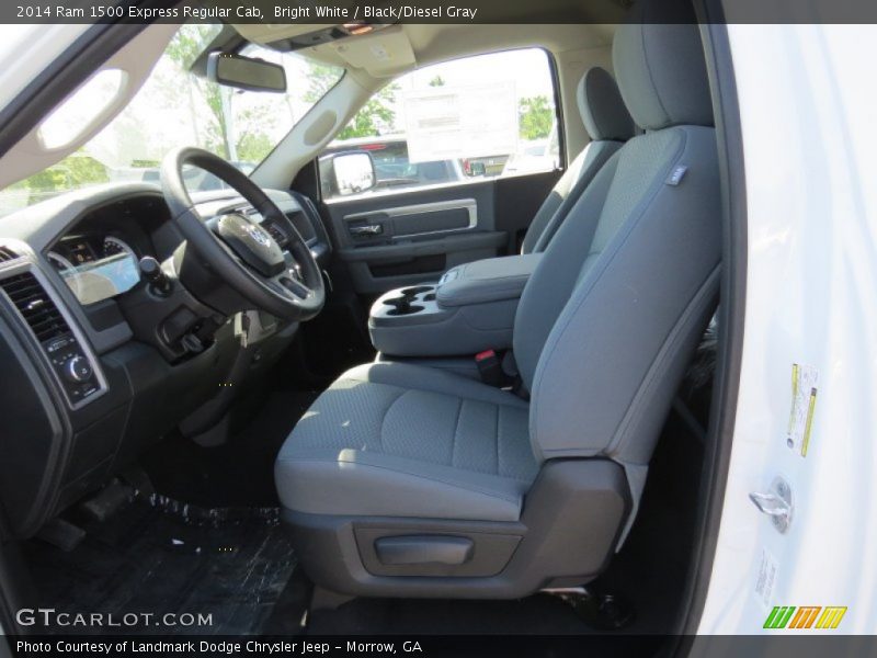 Bright White / Black/Diesel Gray 2014 Ram 1500 Express Regular Cab