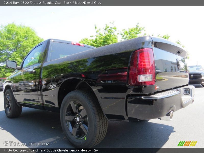 Black / Black/Diesel Gray 2014 Ram 1500 Express Regular Cab