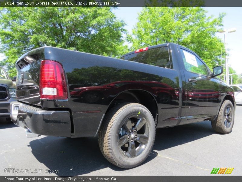 Black / Black/Diesel Gray 2014 Ram 1500 Express Regular Cab