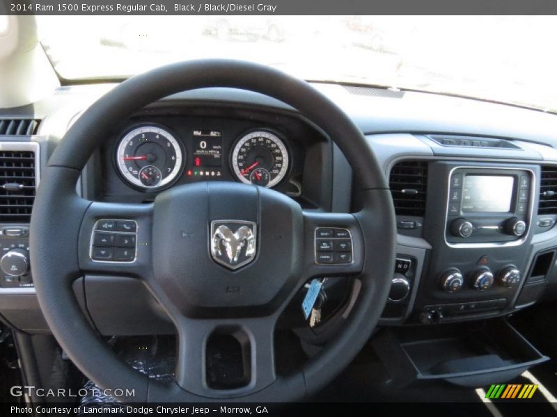Black / Black/Diesel Gray 2014 Ram 1500 Express Regular Cab